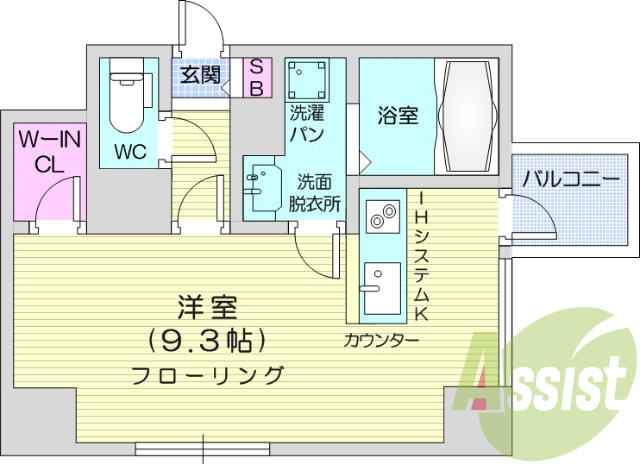 8階の間取り図