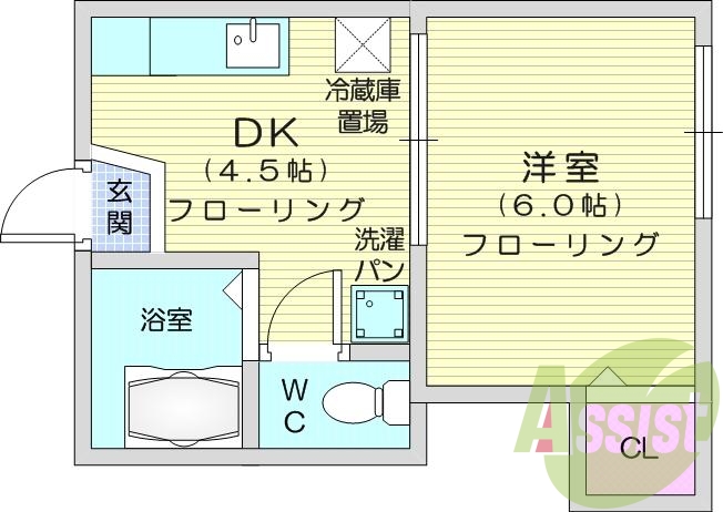 2階の間取り図
