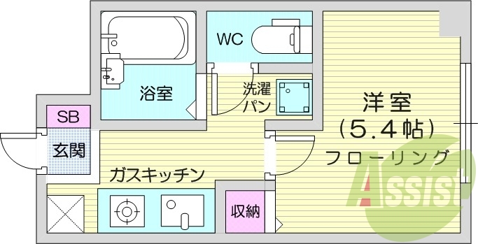 1階の間取り図