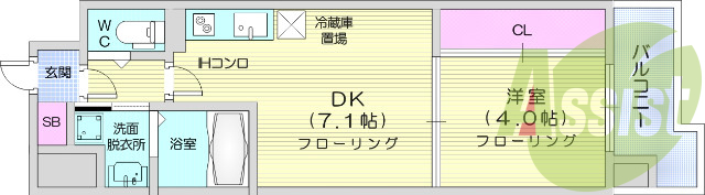 1DK、防犯カメラ、ペット可、エアコン、システムＫ、ＡＬ