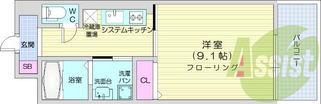 1ｋ、オートロック、追焚機能、浴室乾燥機