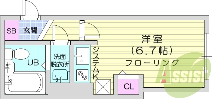 1R、追い焚き機能、ネット料不要、エアコン。