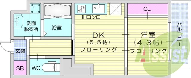 8階の間取り図