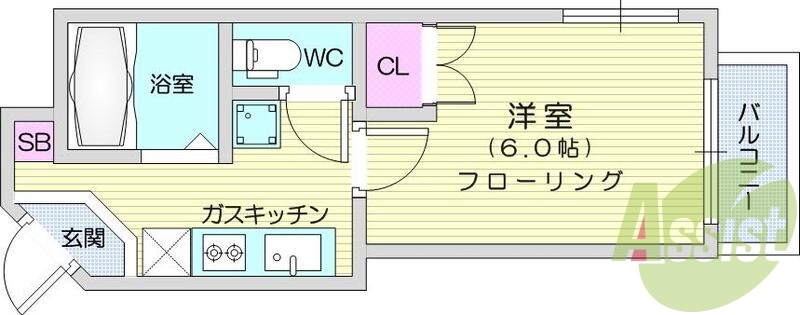 4階の間取り図