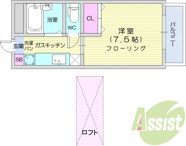 １Ｋ・エアコン・家具家電付き・ネット無料