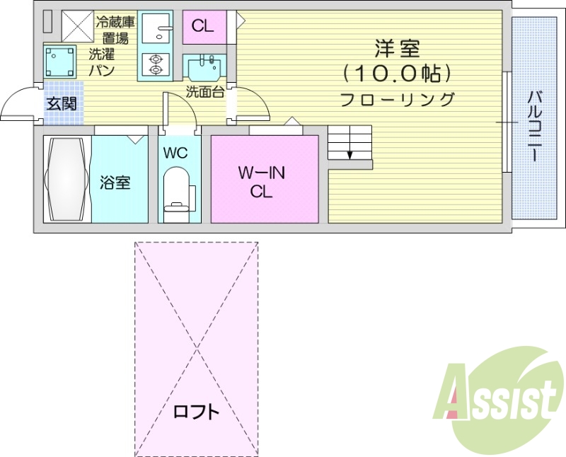 1階の間取り図