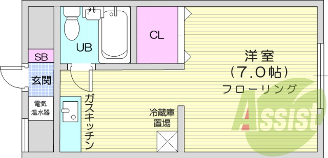 1K、オール電化、オートロック、光ファイバー