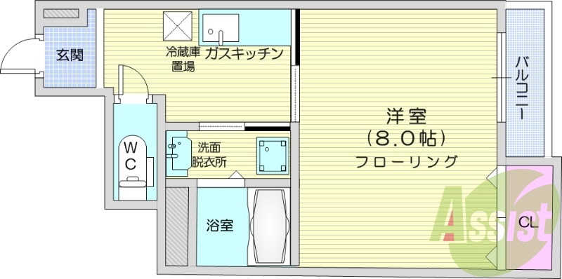 1*、インターネット無料、エアコン、モニター付インターホン