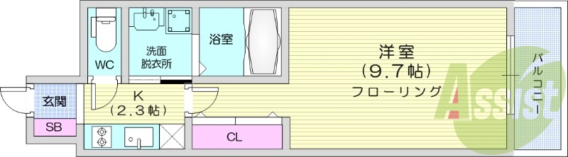 1K、バストイレ別、浴室乾燥機、追い焚き機能