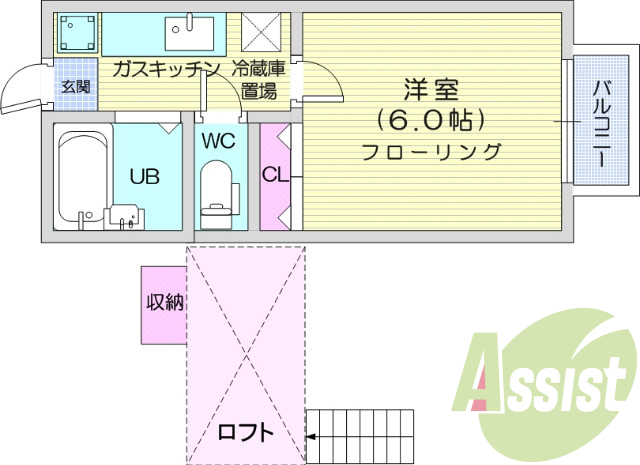 2階の間取り図