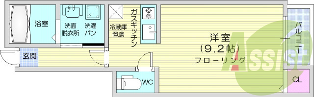 1R、ペット飼育可、角部屋、IHクッキングヒーター、エアコン