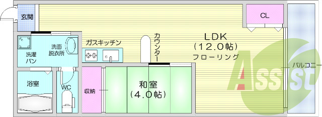 別部屋の写真です。陽当たり良好バルコニー付　モニターホン　　