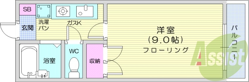 2階の間取り図