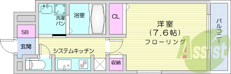 1K、防犯カメラ、追い焚き、浴室乾燥、ネット無料、物置