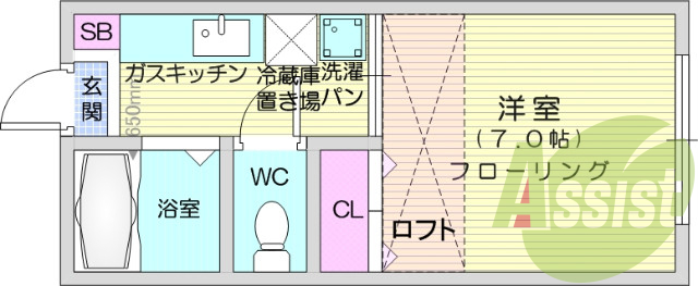 写真は別室です。1K、エアコンモニター付きインターホン