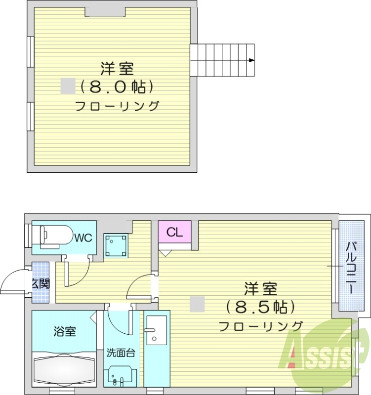 写真は別室です。エアコン、TV付きインターホン、温水洗浄便座