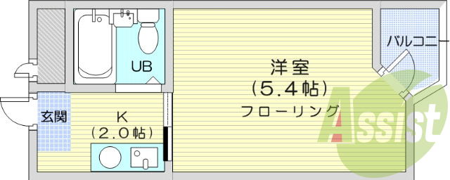 写真は別室です。1K、都市ガス、インターネット対応、エアコン
