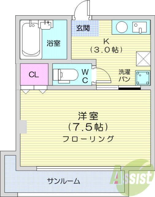 1階の間取り図