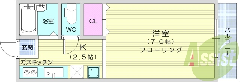 1階の間取り図