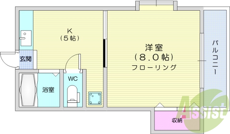 1階の間取り図