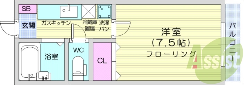 2階の間取り図