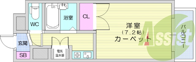 1K、オール電化、IHクッキングヒーター、エアコン