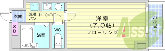 写真は別室です。インターネット使用料、1ドア冷蔵庫、エアコン