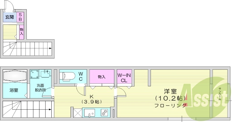 1K、インターネット無料、ALSOKホームセキュリティ