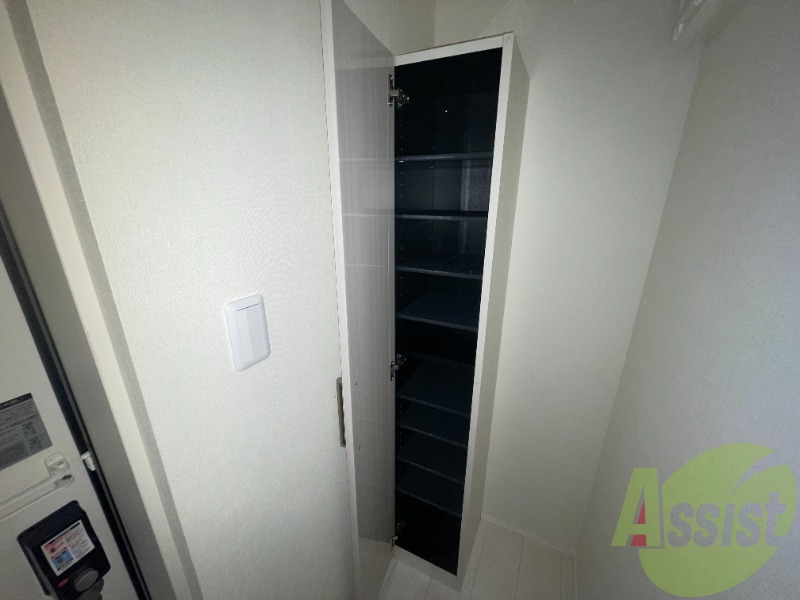 玄関にシューズボックスが設置してありました。 玄関にシューズボックスが設置してありました。