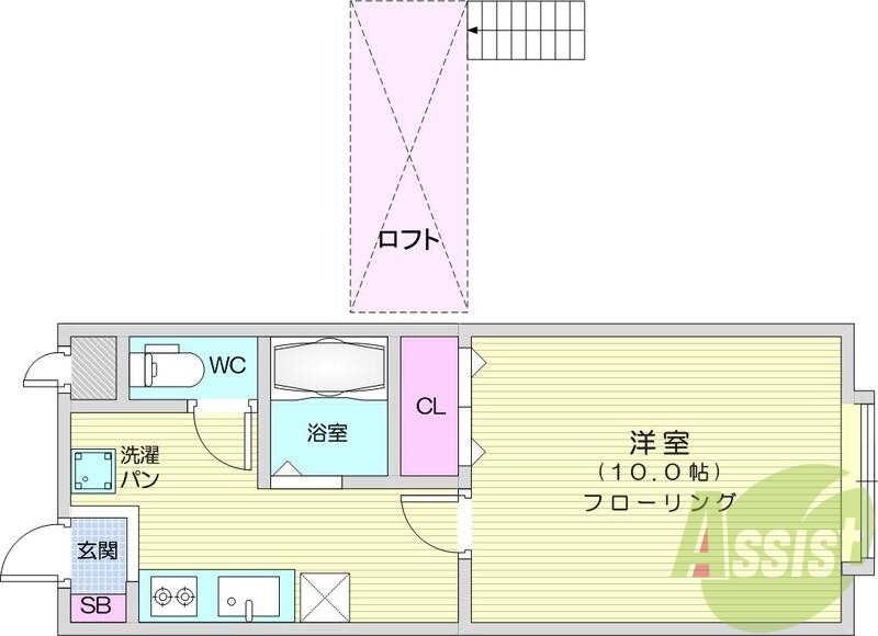 お写真は102号室のものです。参考にしてくださいませ。