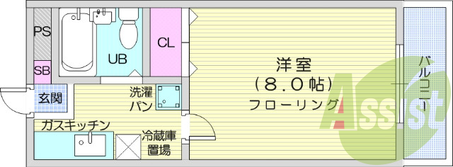 1K、エレベーター、エアコン、防犯カメラ、シューズボックス