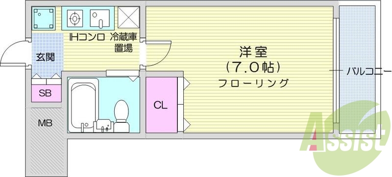1階の間取り図
