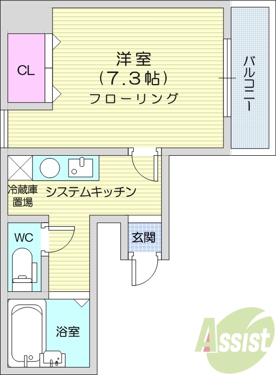 4階の間取り図