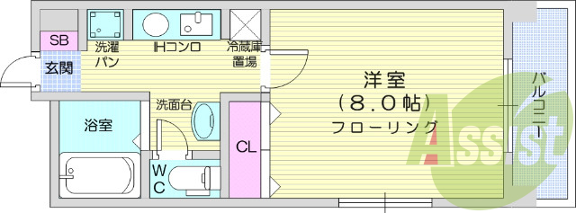 駅近、1K、IHコンロ、オートロック、宅配BOX
