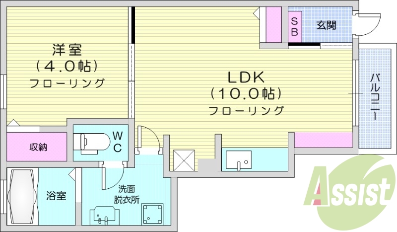 1階の間取り図