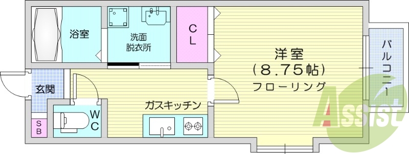 2階の間取り図