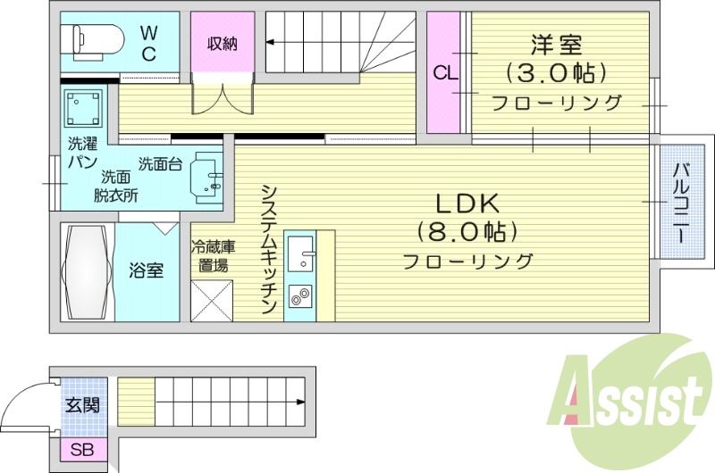 1LDK、ペット可、ネット無料、浴室乾燥、追い焚き、IH