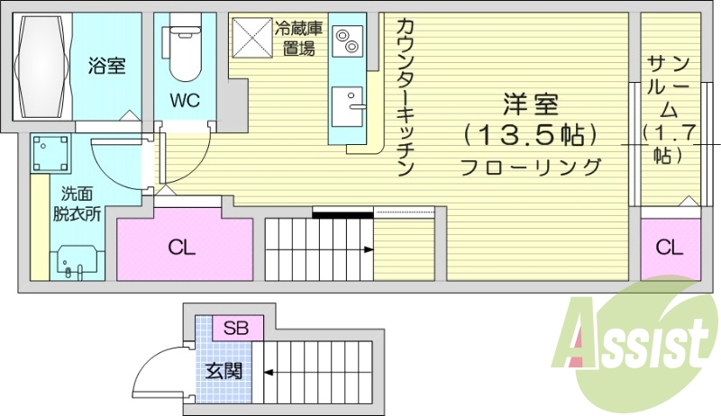 ワンルーム、エアコン、浴室乾燥機、追い炊き機能