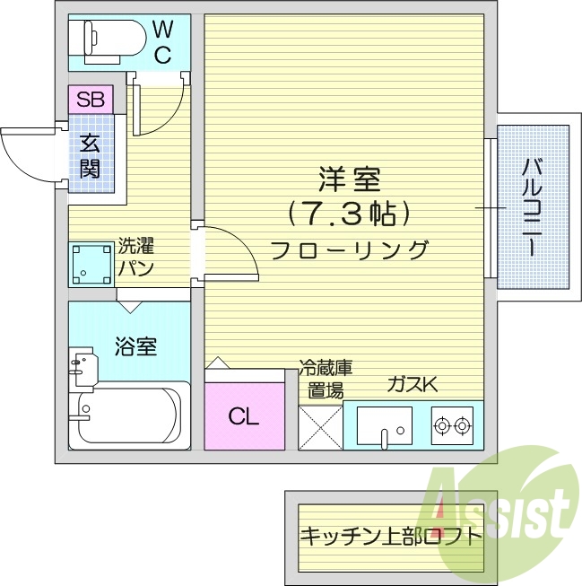 1階の間取り図