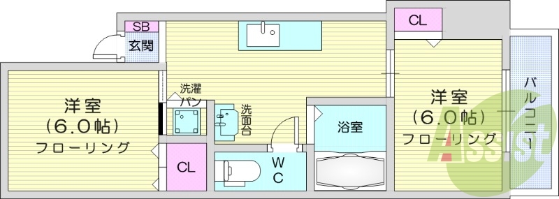 2K、シャンプードレッサー、ウォシュレット、エアコン