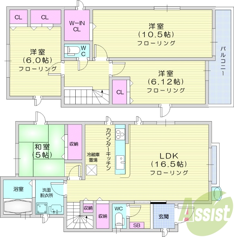 4LDK、戸建て、オール電化、駐車場付き!