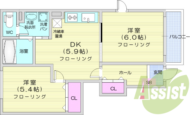 お写真は101号室のものになります。参考にしてくださいませ。