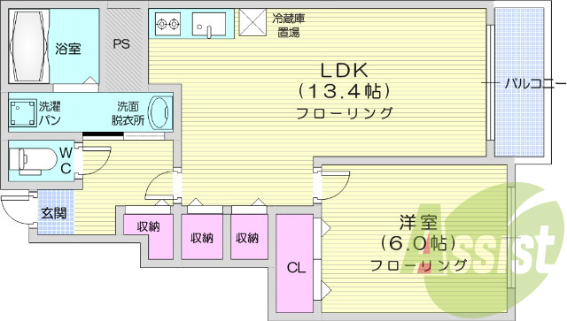 １LDK、浴室乾燥、全室エアコン、独立洗面台、モニターホン