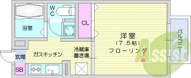 1*、モニター付きインターホン、エアコン