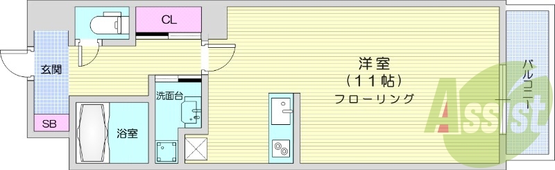 1R、インターネット無料、浴室乾燥機、追い焚き