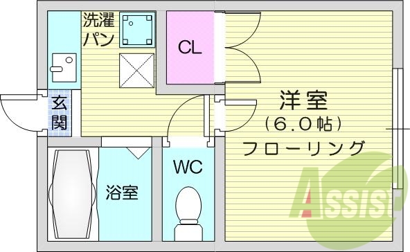 写真は別室です。1K、室内洗濯機置場、トイレ浴室別、ロフト