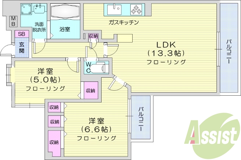 10階の間取り図