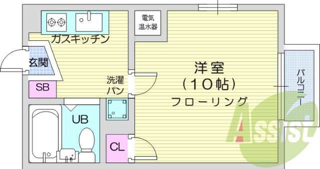2階の間取り図