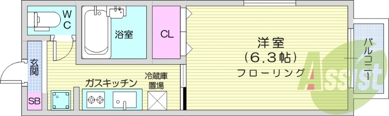 1階の間取り図