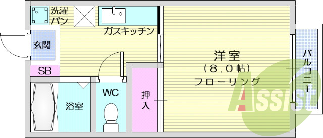 2階の間取り図